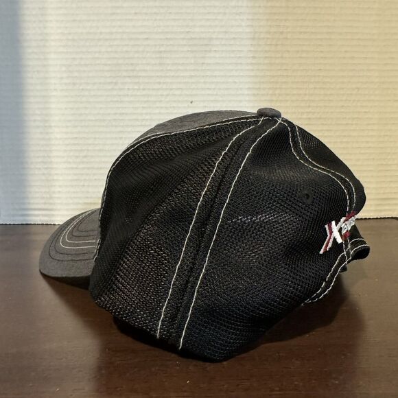 DELTAPINE Cotton Seed Farmer Trucker Hat Cap Gray Black Adjustable Xtendflex - Picture 6 of 13